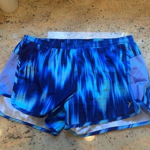 Turquoise and blue old navy activewear shorts